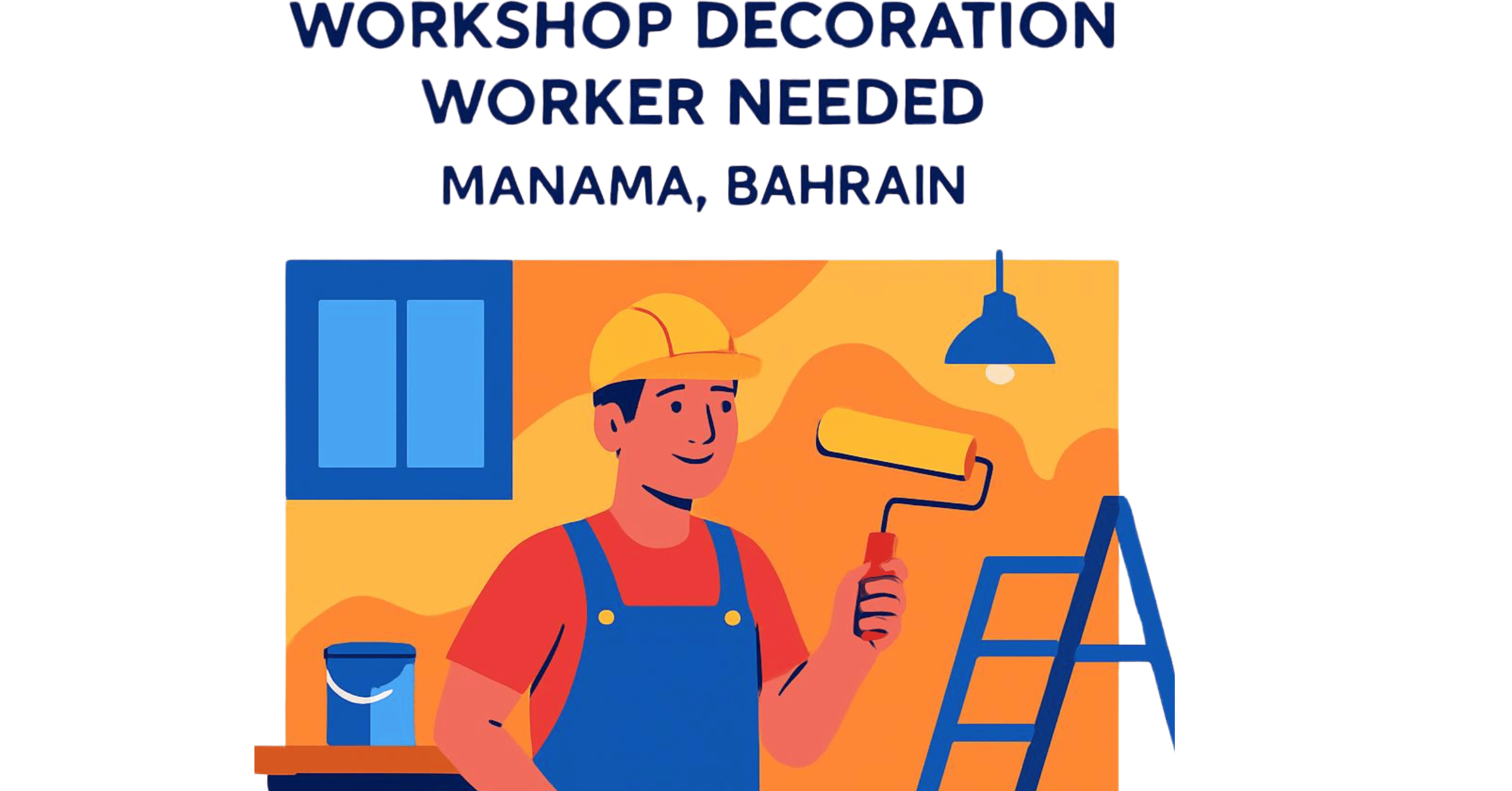 Workshop decoration worker
